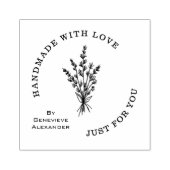 Stylish Modern Minimalist Wildflowers Bouquet  Rubberstempel (Afrduk)