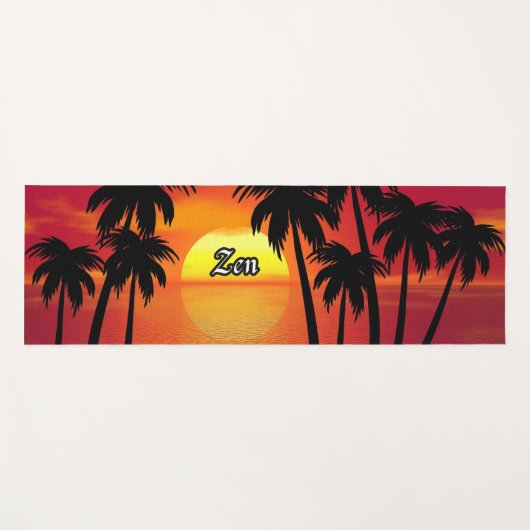 Stylish Modern  Minimalist Zen Yogamat (Voorkant (horizontaal))