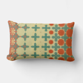 Stylish Modern Orange and Cream throw pillow Kussen