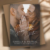 Stylish Modern Photo Wedding Save the Date