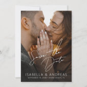 Stylish Modern Photo Wedding Save the Date (Voorkant)