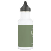 Stylish Modern Sage Green Company Business Logo Waterfles (Links)