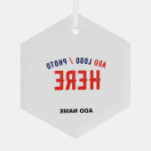 STYLISH MODERN WHITE VERIFIEERDE BRAND GLAS ORNAMENT (Achterkant)