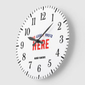 STYLISH MODERN  WHITE VERIFIEERDE BRAND GROTE KLOK (Hoek)