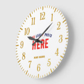 STYLISH MODERN  WHITE VERIFIEERDE BRAND GROTE KLOK (Hoek)