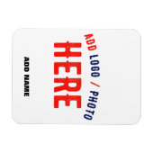 STYLISH MODERN WHITE VERIFIEERDE BRAND MAGNEET (Horizontaal)