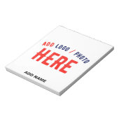 STYLISH MODERN WHITE VERIFIEERDE BRAND NOTITIEBLOK (Linkerzijde)