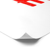 STYLISH MODERN  WHITE VERIFIEERDE BRAND POSTER (Hoek)