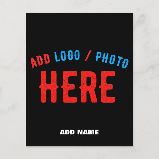 STYLISH MODERN ZWARTE VERIFIEERDE BRAND FLYER (Voorkant)