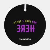 STYLISH MODERN ZWARTE VERIFIEERDE BRAND GLAS ORNAMENT (Achterkant)