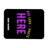 STYLISH MODERN  ZWARTE VERIFIEERDE BRAND MAGNEET (Horizontaal)