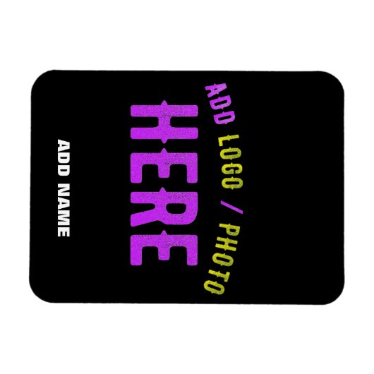 STYLISH MODERN  ZWARTE VERIFIEERDE BRAND MAGNEET (Horizontaal)