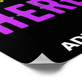 STYLISH MODERN ZWARTE VERIFIEERDE BRAND POSTER (Hoek)