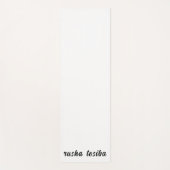 Stylish Monogram Modern Minimal White Script Art Yogamat (Voorkant)