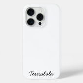 Stylish Monogram Modern Minimalist White Script Case-Mate iPhone Case (Achterkant)