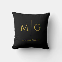 Stylish Monogram With Name Personalized Kussen