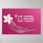 Stylish Nail Flower Design Poster (Voorkant)