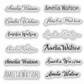 Stylish Name Sticker (Voorkant)