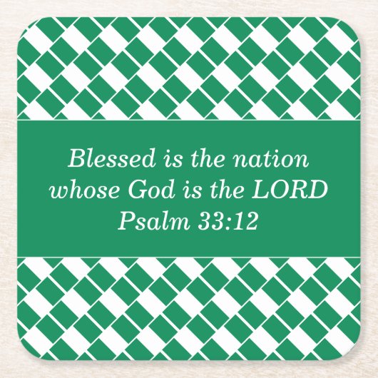 Stylish NIGERIA FLAG Kartonnen Onderzetters (Voorkant)