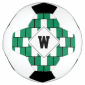 Stylish NIGERIA FLAG Monogram Voetbal (Voorkant)