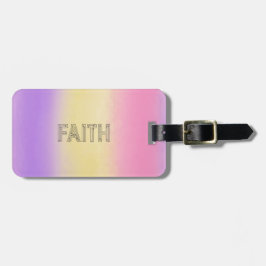 Stylish ombre faith typography  bagagelabel