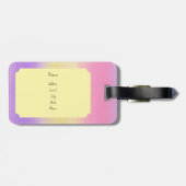 Stylish ombre faith typography  bagagelabel (Achterkant horizontaal)