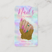 Stylish Opal Manicurist Artist Nail Studio Chic Visitekaartje (Voorkant)
