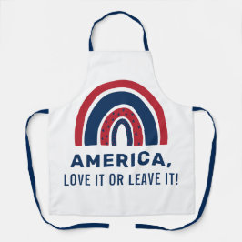 Stylish Patriotic USA American Rainbow 4 juli Schort