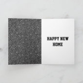 Stylish personalised happy new home card kaart (Binnen)