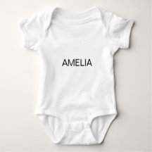 Stylish Personalized Baby Bodysuit with Name