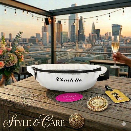 Stylish Personalized Fanny Pack with Your Name Heuptasje