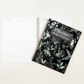 Stylish Personalized Greenery spiral  Planner (Display)