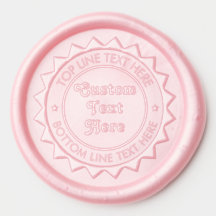 Stylish Personalized Wax Seal Sticker Accent Desig