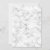 Stylish Photo Collage Marble Birthday Party Kaart (Achterkant)