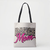 Stylish Pink Script Animal Print Carryall tote bag (Voorkant)