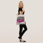 Stylish Pink Script Animal Print Carryall tote bag (Op model)