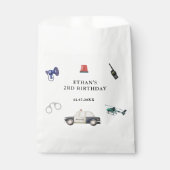 Stylish Police Kids Birthday Bedankzakje (Voorkant)