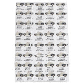 Stylish Police Kids Birthday Medium Cadeauzakje (Achterkant)