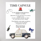 Stylish Police Kids Birthday  Poster (Voorkant)