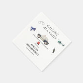 Stylish Police Kids Birthday Servet (Hoek)