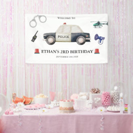 Stylish Police Kids Birthday Spandoek