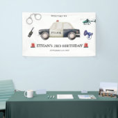 Stylish Police Kids Birthday Spandoek (Beurs)
