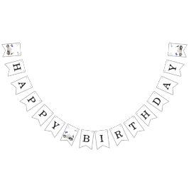 Stylish Police Kids Birthday Vlaggetjes