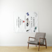 Stylish Police Kids Birthday Wandkleed (In Situ (horizontaal))