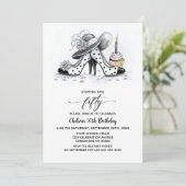 Stylish Polka Dot High Heel Shoes 50th Birthday Kaart (Staand voorkant)