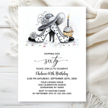 Stylish Polka Dot High Heel Shoes 60th Birthday