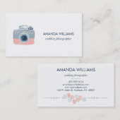 Stylish Professional Wedding Photographer Visitekaartje (Voorkant / Achterkant)