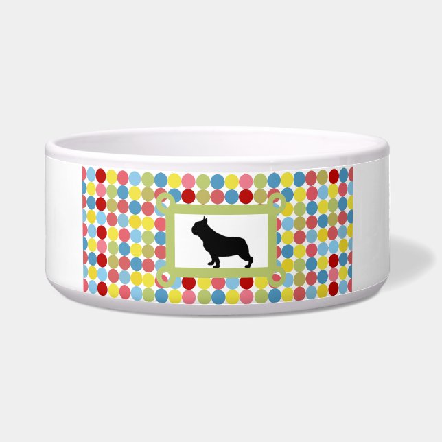 Stylish Puggle Dog Food Bowl Voerbakje (Voorkant)