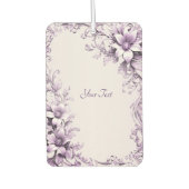 Stylish Purple Flowers Air Freshener Luchtverfrisser (Voorkant)