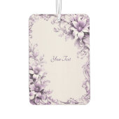 Stylish Purple Flowers Air Freshener Luchtverfrisser (Achterkant)